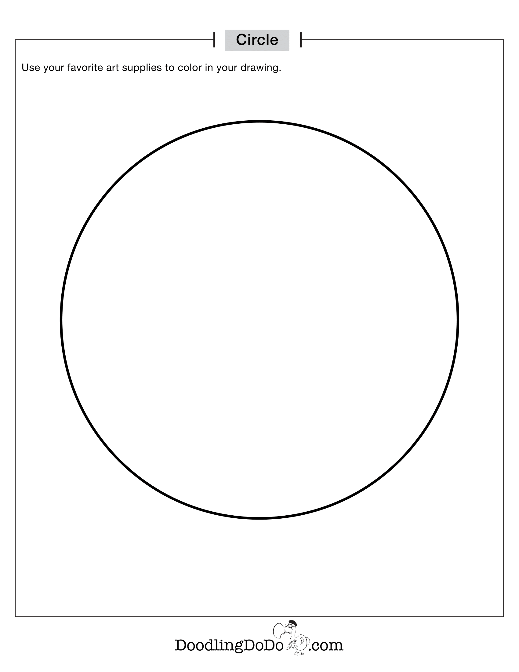 Shapes Circle Coloring Worksheet