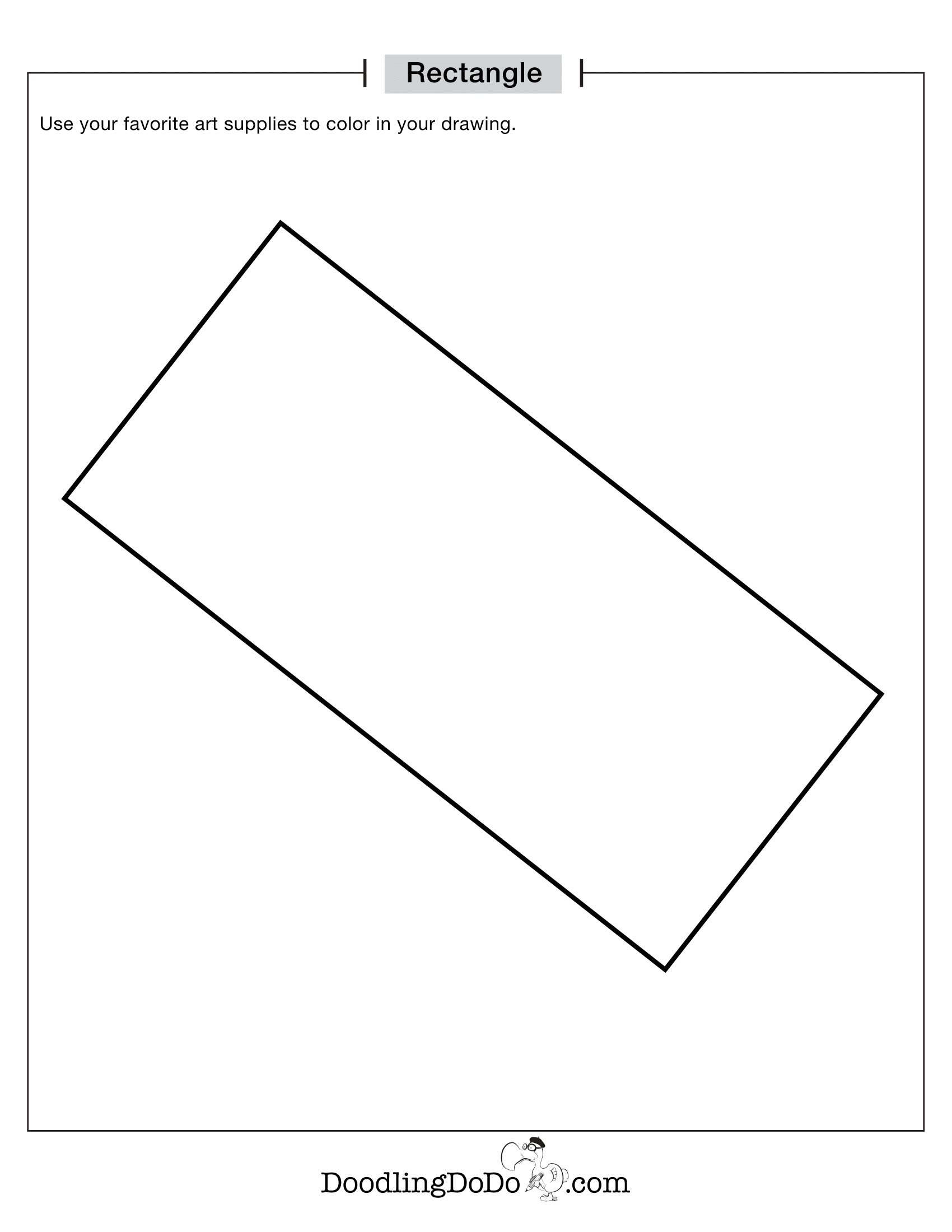 Shapes Rectangle Coloring Worksheet